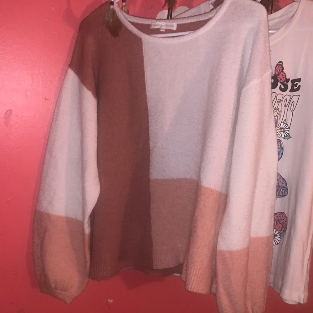 This beautiful dress up sweater type of shirt!